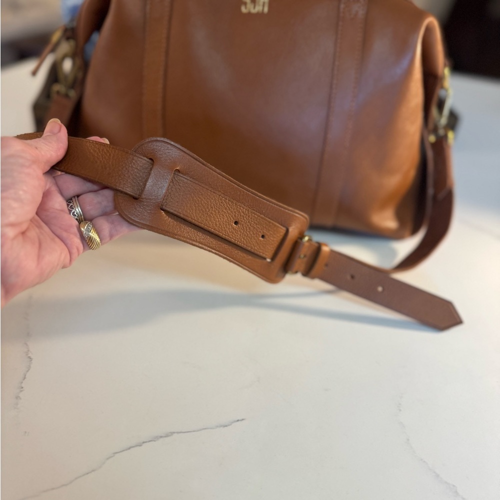 🤎 MADEWELL TAN LEATHER GLASGOW SATCHEL! - Picture 6 of 16